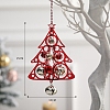 Iron Christmas Tree Bell Pendant Decorations PW-WG9A749-03-1