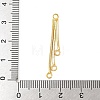 Rack Plating Brass Chain with Ring Pendants KK-A234-002G-3