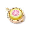 Handmade Polymer Clay with CCB Plastic Bead Frames Pendants PALLOY-JF04753-4