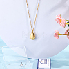 Teardrop 201 Stainless Steel Memorial Urn Ashes Pendant Necklaces DIY-CN0003-40G-3
