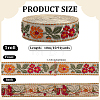 Vintage Jacquard Polyester Ribbon OCOR-WH0082-533B-2