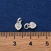 Brass Micro Pave Cubic Zirconia Charms KK-C071-09S-3