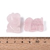 Natural Rose Quartz Horse Figurine DJEW-N005-01C-3