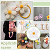 8Pcs Daisy Flower Wool Felt Fabric Costume Accessories AJEW-PH0008-82A-5