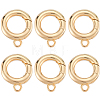 6Pcs Brass Spring Gate Clasps KK-SC0006-42G-01-1