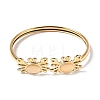 304 Stainless Steel Cat Eye Cuff Bangles BJEW-L719-02B-G-4