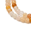 Natural Topaz Jade Bead Strands G-K153-B22-4mm-4