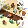 5Pcs 5 Colors Handmade Lampwork Beads LAMP-YW0004-23-3