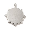 Non-Tarnish 304 Stainless Steel Pendants STAS-A066-21P-3