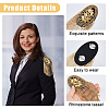 4Pcs 2 Colors Felt & Metal Rhinestone Tassel Epaulette DIY-HS0002-59-3