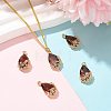 Transparent Glass Pendants GLAA-FZ0001-02E-5