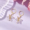 Butterfly 304 Stainless Steel Leverback Earrings for Women EJEW-MZ00380-4