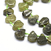 Natural Green Garnet Beads Strands G-K223-07-3