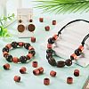 Wood European Beads WOOD-TA0003-09B-7