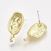 Alloy Stud Earring Findings PALLOY-T056-126-2