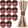 12Pcs PU Leather Napkin Rings AJEW-CL0005-81B-1