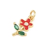 Brass Micro Pave Colorful Cubic Zirconia Pendants KK-E798-02D-G-2