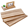 Rectangle Fortune Paulownia Wood Wall Shelf AJEW-WH0709-184A-1