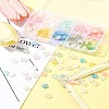 300Pcs 10 Colors Frosted Acrylic Charms OACR-FS0004-09-10