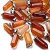 Natural Red Agate(Dyed & Heated) Pendants G-Z067-07P-16-1