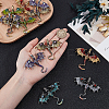 18Pcs 6 Colors Pterosaur Enamel Pins JEWB-ME0001-41-3