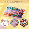 12 Colors Crackle Glass Beads CCG-TA0002-05A-5
