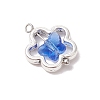 7Pcs Alloy and Glass Pendants PALLOY-JF03366-02-4