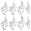 10Pcs Brass Micro Pave Cubic Zirconia Pendants ZIRC-BBC0003-79P-7