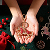 2Pcs 2 Colors Zinc Alloy Keychains KEYC-ME0001-22-5