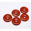 Donut/Pi Disc Natural Gemstone Pendants G-L234-30mm-04-1