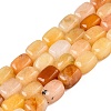 Natural Topaz Jade Beads Strands G-T138-97-4