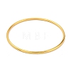 Ion Plating(IP) 304 Stainless Steel Simple Plain Bangle for Women BJEW-F461-01C-G-2