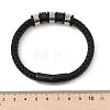 Braided Leather Cord Bracelets for Men BJEW-Z081-11EB-01-5