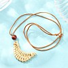 Boho Woven Rattan Pendant Long Necklaces WD-CBA76F6-01C-1