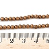 Electroplate Synthetic Magnetic Hematite Beads Strands G-A263-B01-02E-4