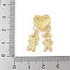 Brass Micro Pave Cubic Zirconia Pendants KK-P294-22G-3