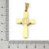 304 Stainless Steel Pendants STAS-H255-03C-G-3