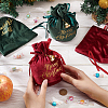 4Pcs 2 Colors Christmas Velvet Candy Apple Bags TP-BC0001-03-3