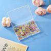 60Pcs 10 Style Transparent Spray Painted Glass Beads LAMP-CW0001-04-8