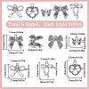 50Pcs 5 Style Tibetan Style Alloy Pendants FIND-SC0008-91-2