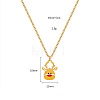 Christmas 304 Stainless Steel Enamel Pendant Necklaces FS-WGDAA96-12-1