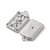 Rack Plating Brass Micro Pave Cubic Zirconia Pendants KK-K333-91P-2