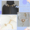 16Pcs 2 Styles Brass Micro Pave Clear Cubic Zirconia Rectangle Chandelier Component Links KK-WR0001-94-5