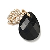 Natural Black Onyx(Dyed & Heated) Pendants G-K422-02KCG-01-1