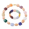 Square Acrylic Beaded Bracelets & Necklaces Sets SJEW-JS01346-2