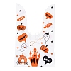 100Pcs Rabbit Shaped Halloween Candy Plastic Bags ABAG-U001-02O-2