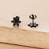 Christmas Snowflake 304 Stainless Steel Stud Earrings FS-WG2939F-03-2