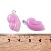 Opaque Resin Pendants FIND-M035-01A-3