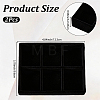 6 Grids Velvet Jewelry Display Trays ODIS-SP0002-24C-02-2