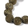 Electroplated Natural Druzy Agate Beads Strands G-M433-01C-4
